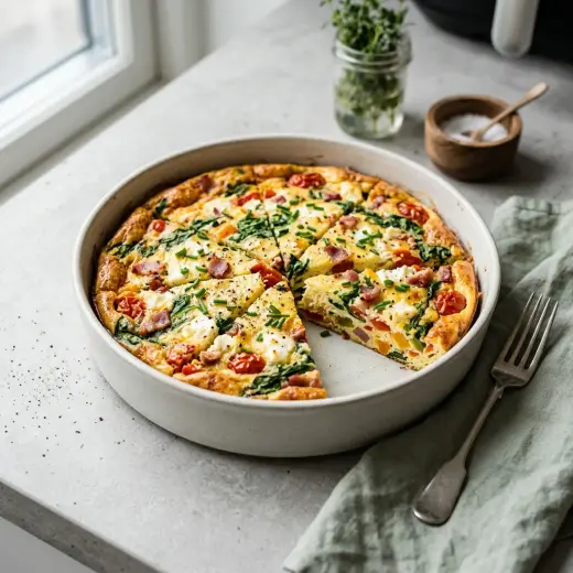Kuva valmiista reseptistä Frittata airfryerissa