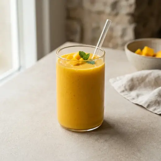 Lasillinen mangosmoothieta