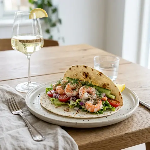Valmis tortilla katkaravuilla tarjoiltuna herkullisesti kotikeittiön tapaan