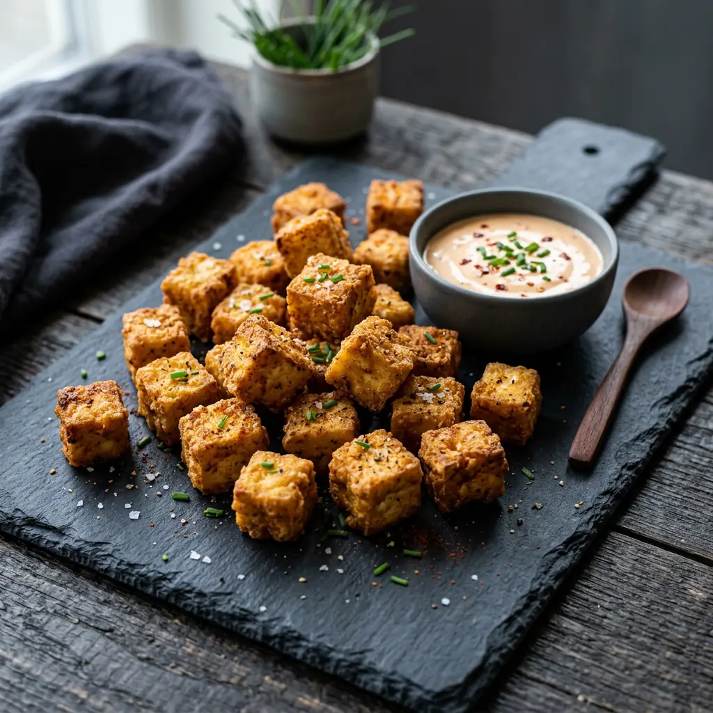 Kuva valmiista reseptistä Rapea tofu airfryerissa
