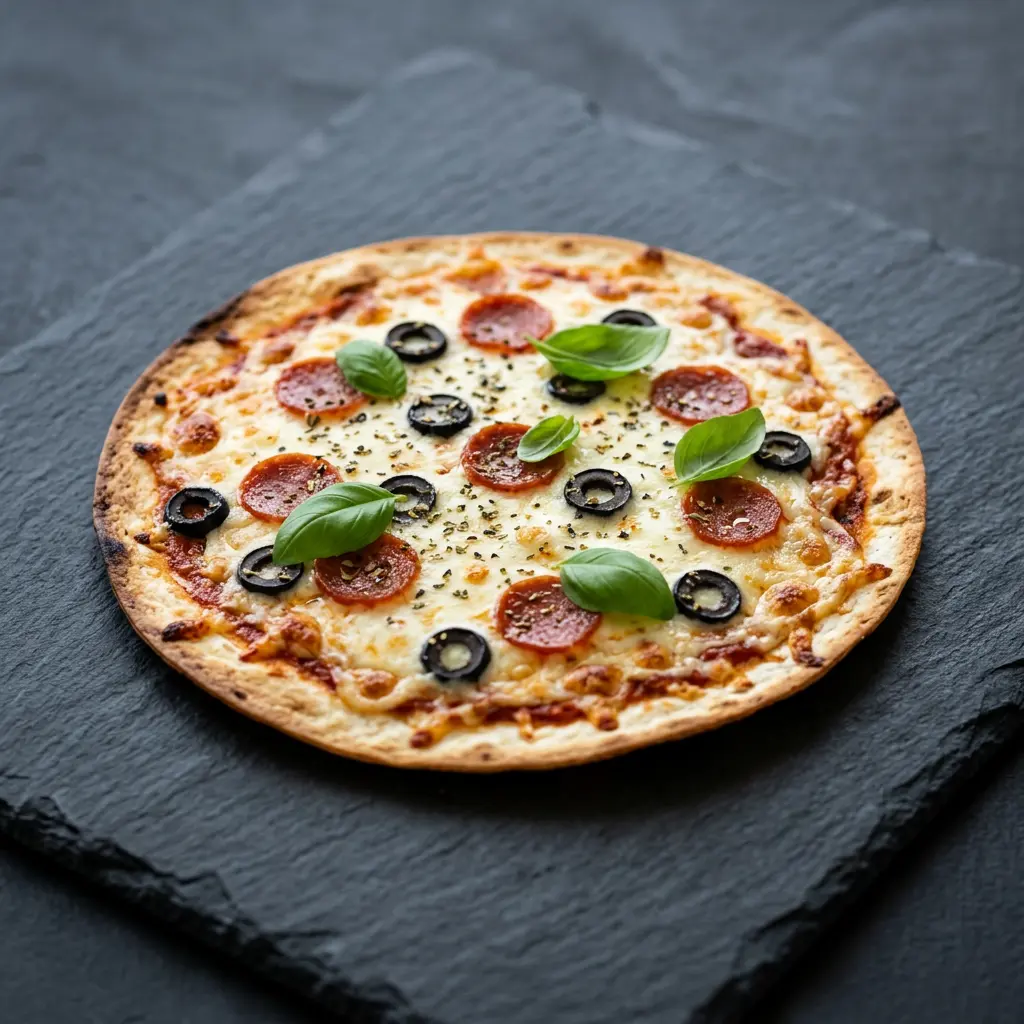 Kuva valmiista reseptistä Tortillapizza airfryerissa