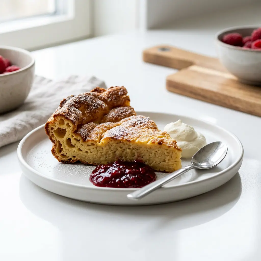 Kuva valmiista ruoasta Pannukakku
